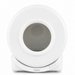 white automatic litter box on white background