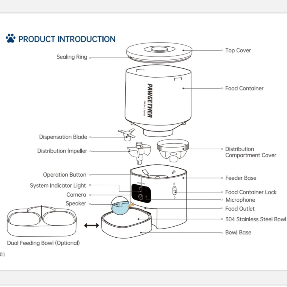 Smart Video Pet Feeder F2V